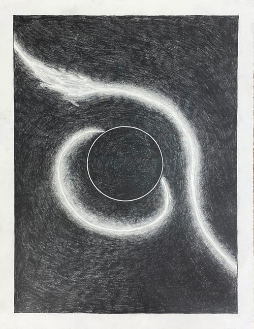 <i>Study 03 (Black Holes and Singularity)</i>, 2020, Lead on ar
					
					chival paper, 25 x 19 inches