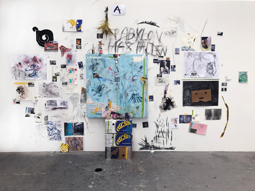 <i>The Writings on the Wall</i>, 2017, Mixed Media installation, Budapest Art Factory, Hungary